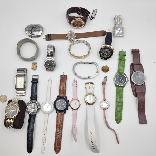 An extremely large collection of wrist watches.