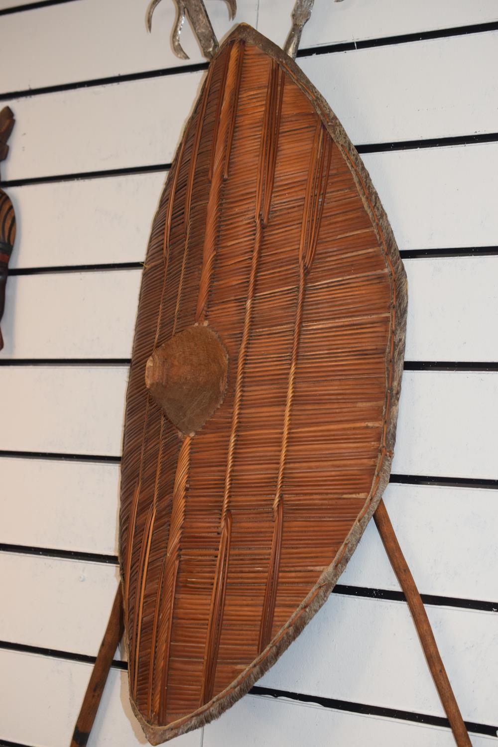 Unusual Ganda Reed Shield With Spears. Unusual and looks great on ...