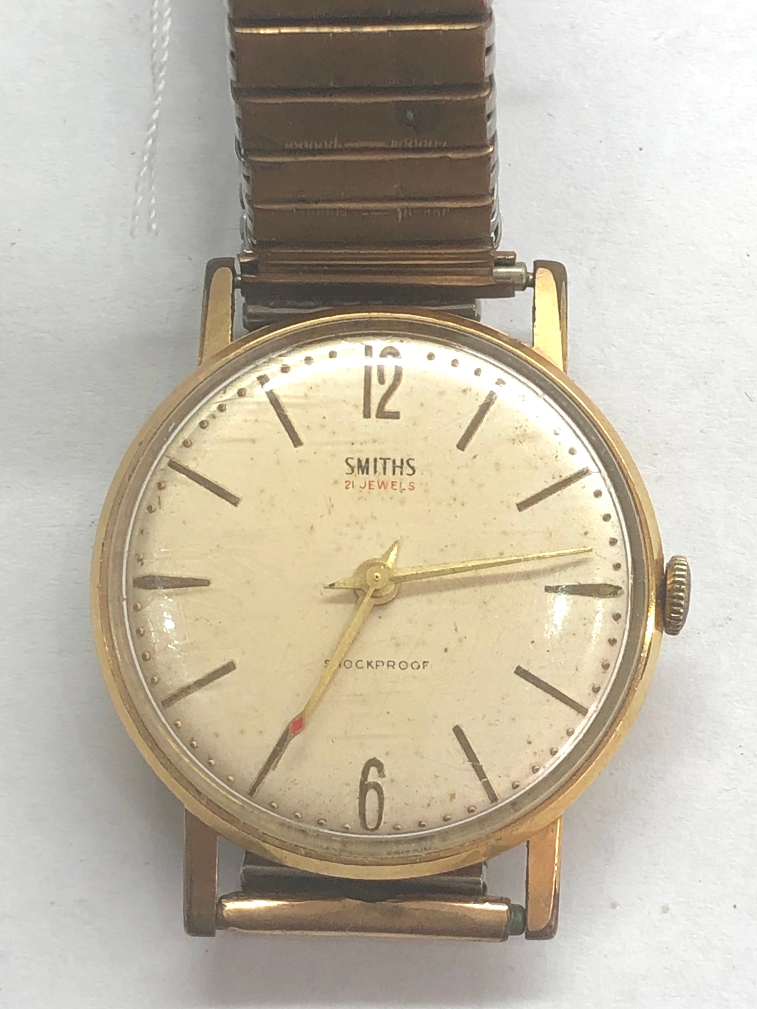 Vintage smiths 21 jewel gents wrist watch not working