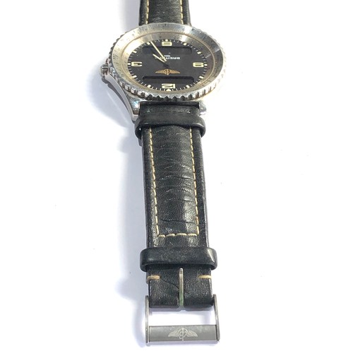 Rare Breitling Chronospace A56011 quartz gents wristwatch breitling strap  and buckle requires new ba