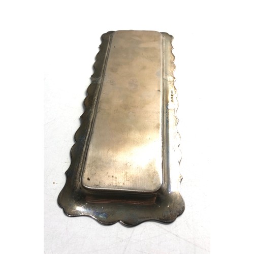 27 - Vintage silver trinket tray Birmingham silver hallmarks weight 115g