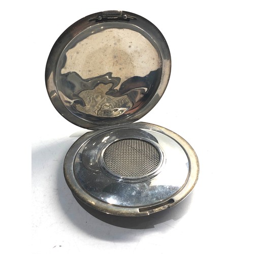 23 - Vintage silver compact weight 145g