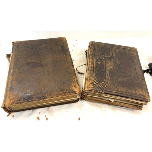 11 - 2 Victorian photo album with full contents