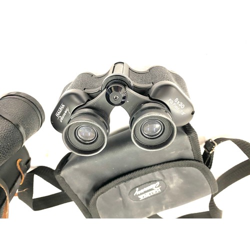 11 - 2 pairs of binoculars Halina discover 8x30 binoculars and photopia 10x50 binoculars