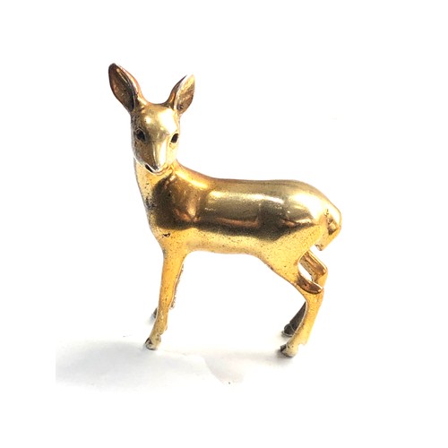 2 - Miniature silver deer figure hallmarked 925
