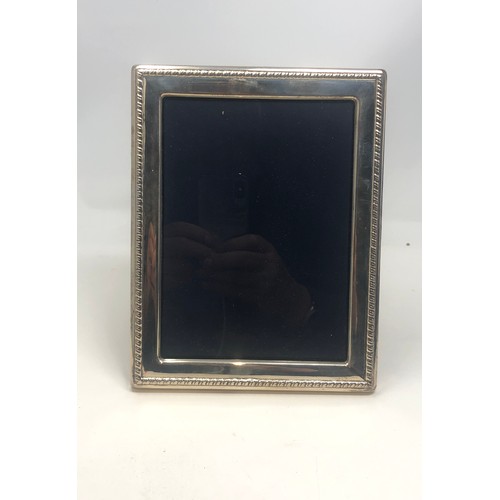3 - Boxed Vintage silver picture frame measures approx 23cm by 18cm
