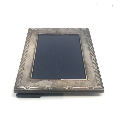 4 - Vintage silver picture frame measures approx 20cm by 15cm