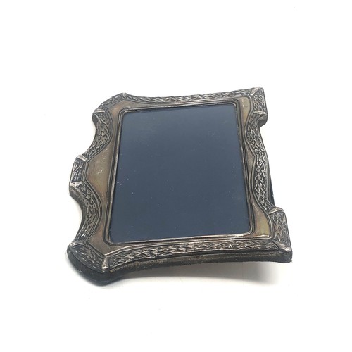 7 - Vintage silver picture frame measures approx 19cm by 14cm