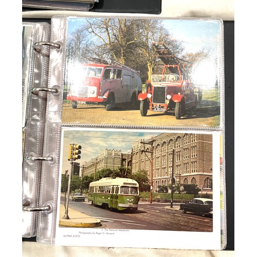 48 - Selection of vintage postcards to include modes of transport, buses, aeroplanes etc