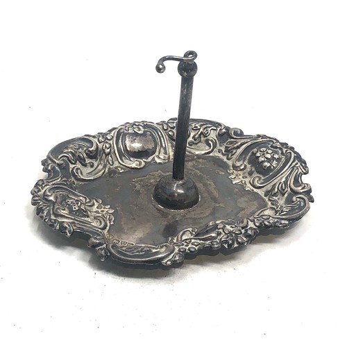 28 - Antique silver ring stand chester silver hallmarks