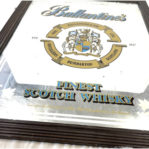 10 - Framed advertising Ballantines Scotch Whisky pub mirror 26