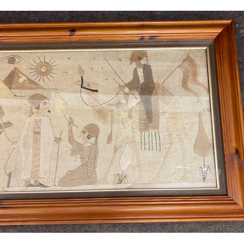 42 - Large framed tapestry measures approx 49