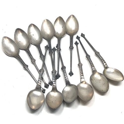50 - 12 sterling silver tea spoons