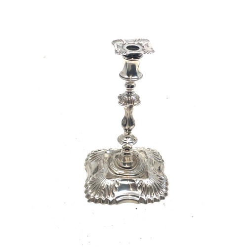 41 - Small hallmarked silver candlestick measures approx 13.5cm tall london silver hallmarks weight 80g a... 