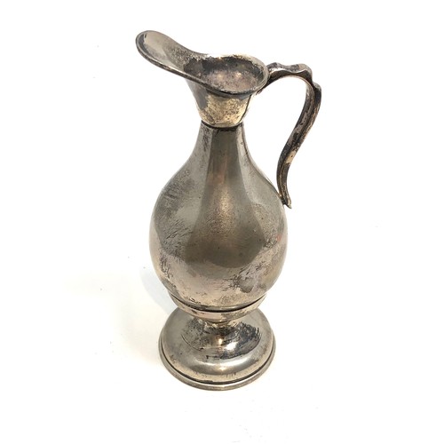 16 - Vintage egyptian silver ewer measures approx 17cm tall weight 206g