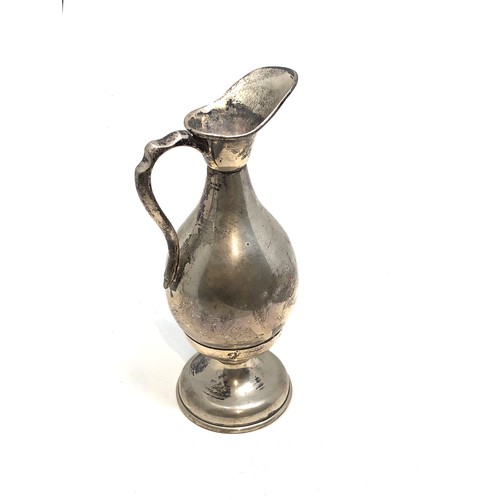 16 - Vintage egyptian silver ewer measures approx 17cm tall weight 206g