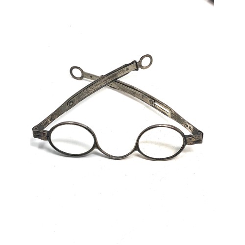 9 - Antique Georgian hallmarked silver spectacles