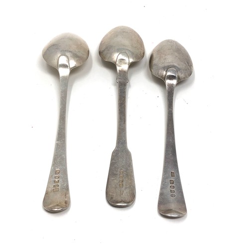 26 - 3 georgian silver table spoons weight 198g