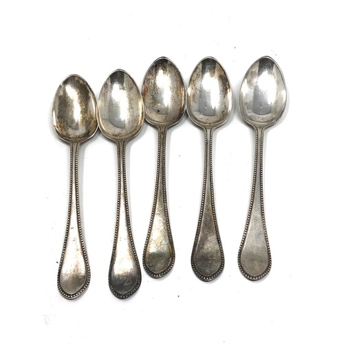 47 - 5 Victorian scottish silver tea spoons weight 95g