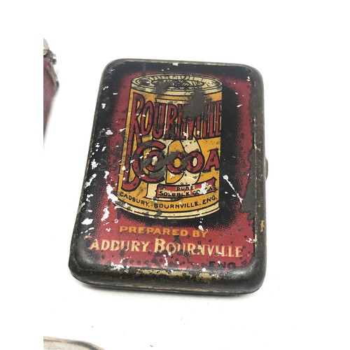 522 - 3 antique vesta cases includes silver & advertising