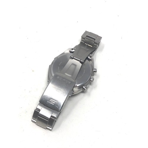 493 - Gent's Casio Edifice chronograph quartz wristwatch wr100m moduule no 5490 ref efr 570 dy the watch i... 