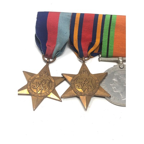 500 - ww2 mounted medal group with police long service medal to station serg george a.leloup