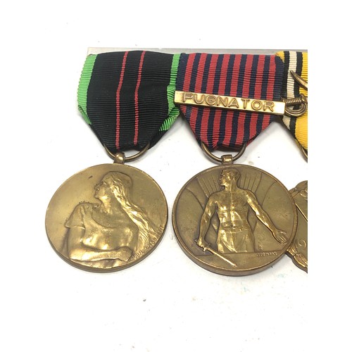 512 - ww2 mounted medal group inc french & belgium medals resistance volunteers etc