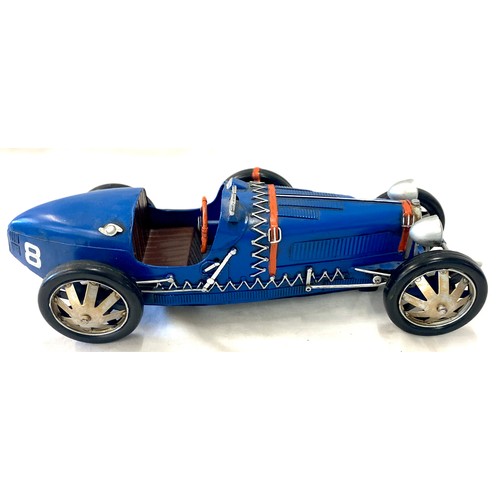 25 - 1920s Bugatti Type 35 Metal Racing Car Model approximately 14