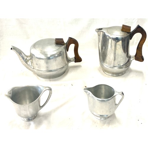 23 - Picquot ware  vintage Tea / Coffee pot, 2 jugs