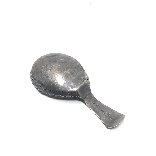 9 - Antique georgian silver tea caddy spoon