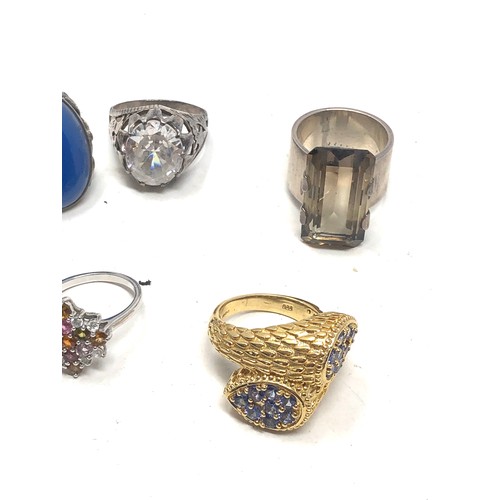 474 - 6 X Sterling Silver Rings (60g)