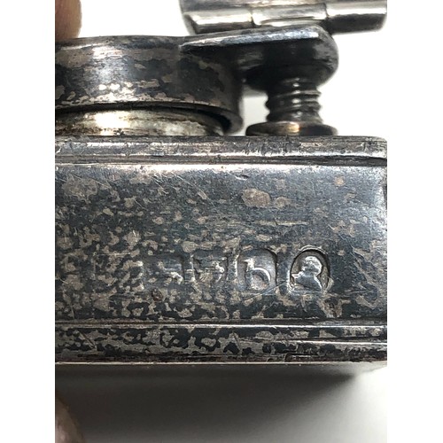 2 - Antique georgian silver travel inkwell London silver hallmarks date letter b 1817 measures approx 3.... 