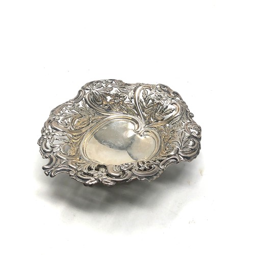 27 - Antique silver sweet dish birmingham silver hallmarks