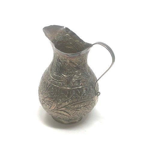 26 - Antique indian silver cream jug