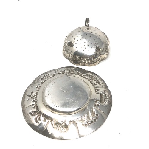31 - Sterling indian silver shifter and plate 160g
