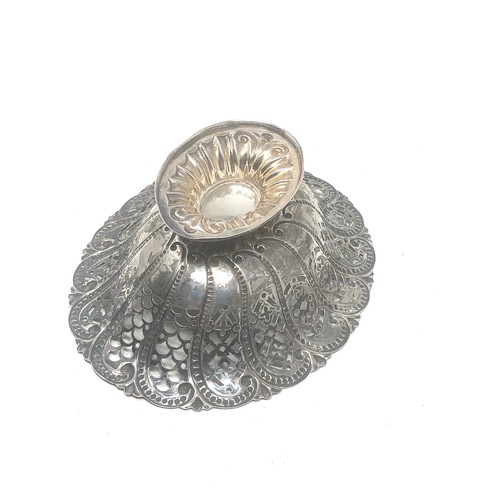 15 - antique silver sweet dish sheffield silver hallmarks