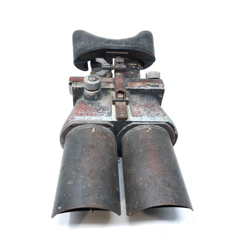 506 - ww2 german flak binoculars  D.F 10X80 beh11830 KF worn condition