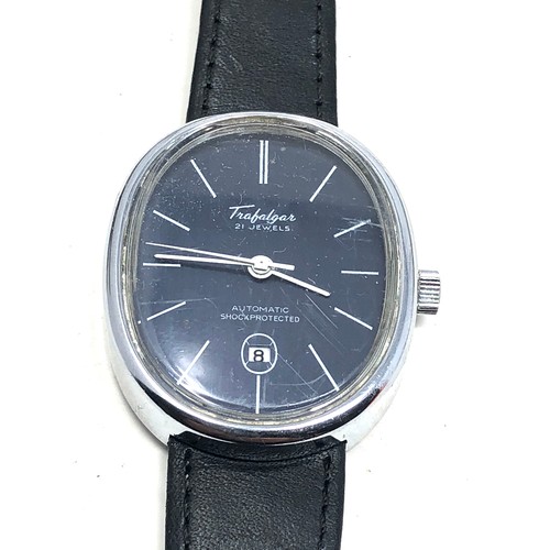 482 - Vintage trafalgar automatic gents wristwatch the watch is ticking