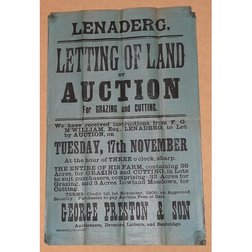 24 - LAND LETTING, LENADERG AUCTION POSTER 18