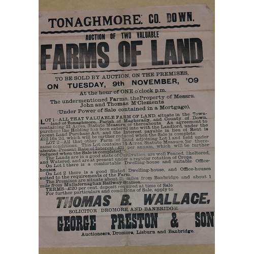 37 - FARM OF LAND, TONAGHMORE AUCTION POSTER 23