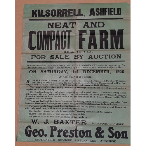 5 - FARM KILSORRELL, ASHFIELD AUCTION POSTER 22
