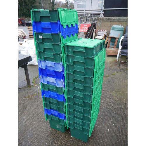 15 - LOT OF 25 LIDDED STORAGE BOXES