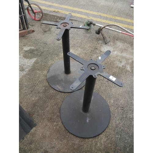 7 - 2  CAST IRON TABLE BASES