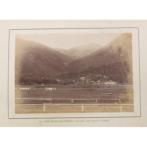 682 - Sixty Diamond Jubilee pictures of Hong Kong 1837-1897 - Oriental Chinese photograph album containing... 