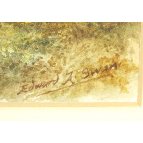 Edward A. Swan - Watercolour view of - auctions & price archive