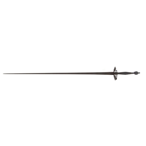 406 - French Military interest rapier sword, 102cm long