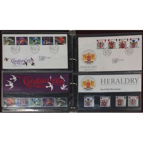2788 - Four albums of GB presentation packs and first day covers including British Theatre, Two Pay Labels,... 