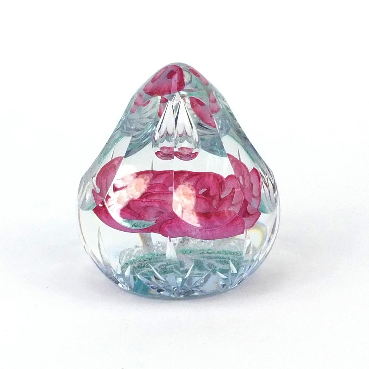 Caithness Regal Rose limited edition glass paperweight, from the Queens ...