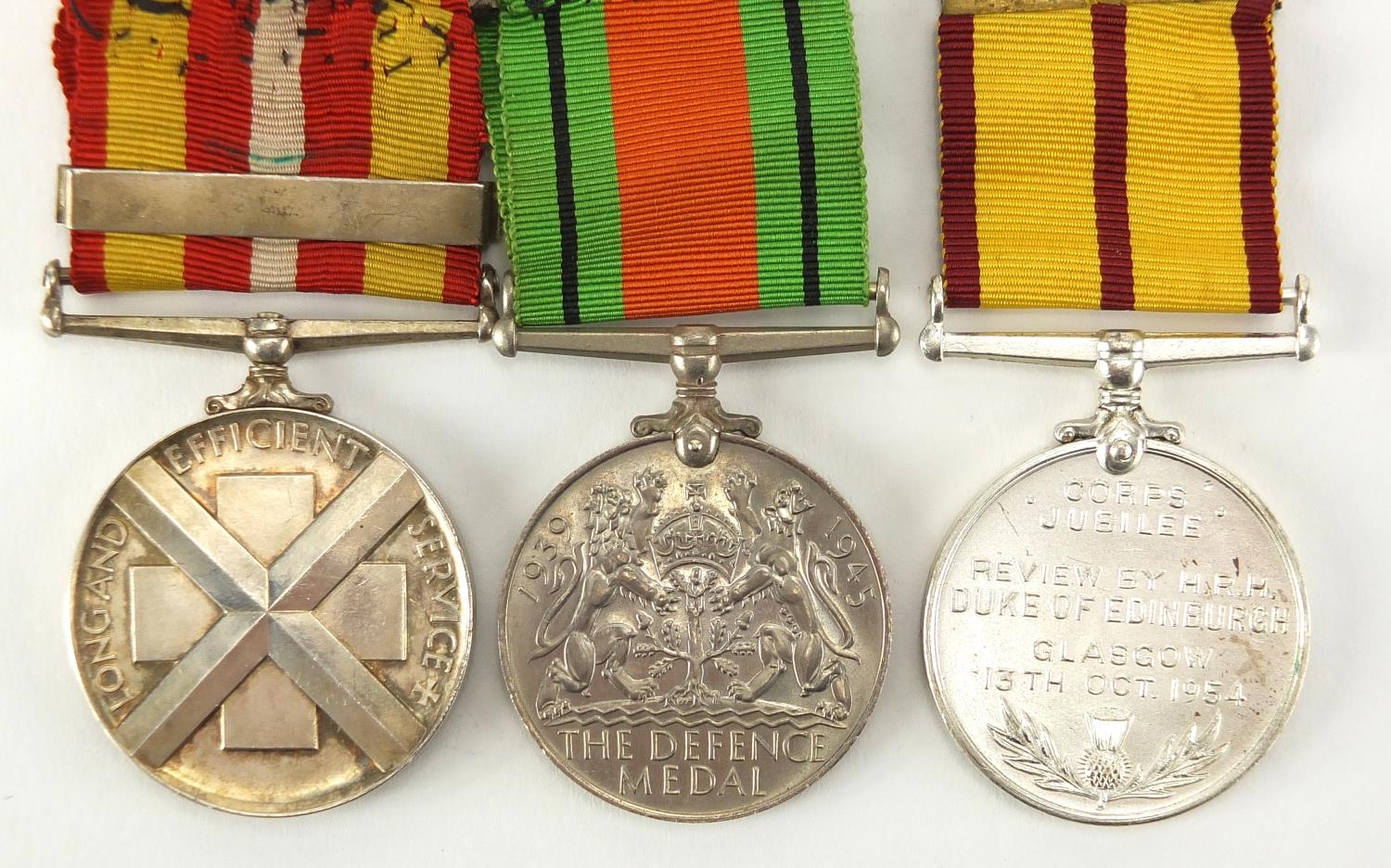 British Military World War II defence medal, St Johns Ambulance Corps ...