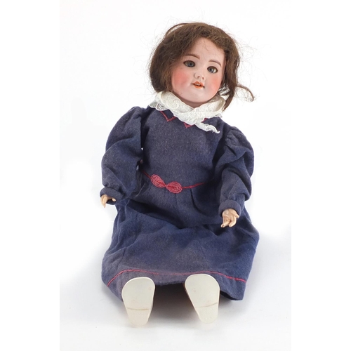 496 - 19th century French bisque headed doll by Societe de Fabrication des Bébés et Jouets, with open clos... 